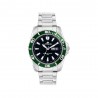 Orologio Uomo LORENZ SPORT 26116FF Bracciale Acciaio Nero Verde