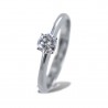 Bague solitaire moyenne avec diamant de 0,31 carat 00229