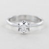 Large 6-claw solitaire ring with 0.56 carat half carat diamond 00238