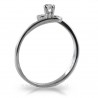 Small solitaire ring in white gold and diamond 00243