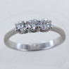 Medium Trilogy ring with diamonds over half a carat 0.60 ct 00247