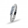 Medium Trilogy ring with diamonds in 0.45 carat gold 00249