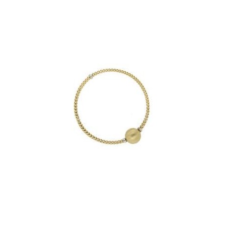 Bracciale oro con sfera satinata BR3121BG