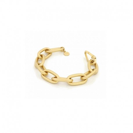 BR3235G satin gold chain bracelet