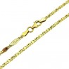 BR738G Hollow Link Ingot Chain Bracelet