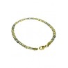 Bracciale catena pieno con maglia tigre mezza lucida e mezza puntinata BR756BG