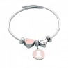 Bracelet rigide femme Liu Jo avec pendentif fille LJ1376