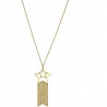 Collier femme Liu Jo avec étoiles dorées et franges LJ1209