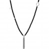 Collier femme Liu Jo avec perles noires et franges LJ1202