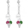 Boucles d'oreilles pendantes Liu Jo avec glace pour filles BLJ357