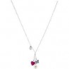 Collier fille Liu Jo avec fleur, papillon et fleur BLJ348