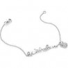 Liu Jo women's bracelet in silver with written with love ALJ014