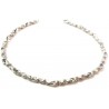 BR883B white gold tubular men's bracelet