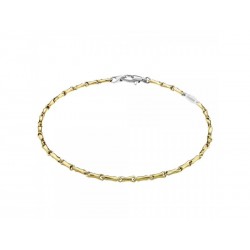 BR893G yellow gold tubular men's bracelet