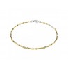 BR895G yellow gold tubular men's bracelet