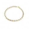 Men's tubular bracelet in yellow and white gold BR898BC