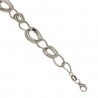 BR918B white gold women's chain bracelet