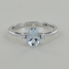 Aquamarine Drop und Di 00320amanti Ring, Kinari kleines Modell