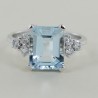 3 carat aquamarine ring and diamond trilogy 00328