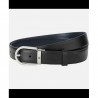 Mont Blanc black leather belt 126024