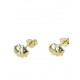 ladybug earrings carved in yellow gold O2036G