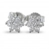 Boucles d'oreilles étoiles en or et diamants ct. 0,26 00409