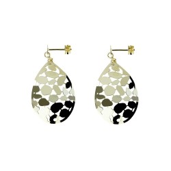 openwork drop earrings in yellow gold O2202G