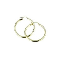 cercles lisses barillet rond barillet or jaune O2219G