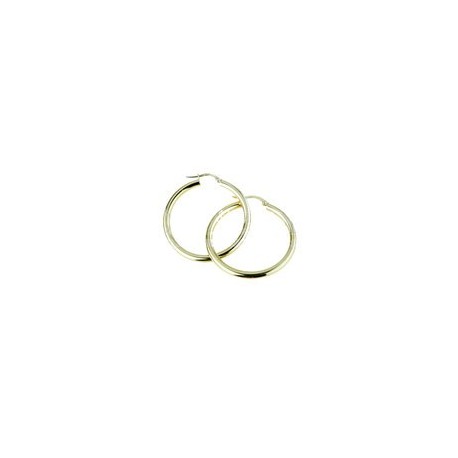 smooth circles round barrel yellow gold barrel O2219G