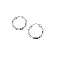 hoops carved in white gold O2249B