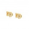 flower earrings in yellow gold O2273G