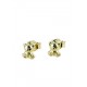 teddy bear earrings in yellow gold for girls O2291G