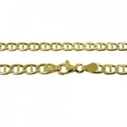 hollow tiger link chain in yellow gold C1722G