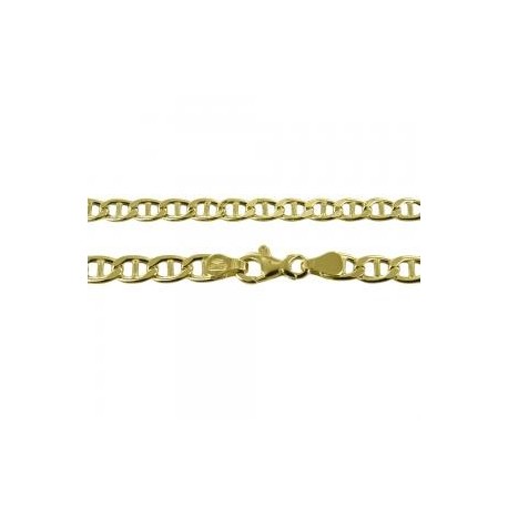 hollow tiger link chain in yellow gold C1722G