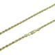 unisex laser rope in yellow gold C1917G