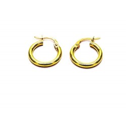 Earrings bead yellow gold