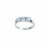 bague trilogie en or blanc 18 kt A2413B