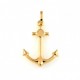 polished anchor pendant in 18kt yellow gold C1432G