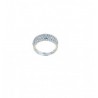 ring with cubic zirconia pavè band in 18 kt white gold A2435B