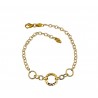 chain bracelet with central scale B3180G