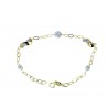 bracciale con centrale ritorto e sfere zirconate BR1015G