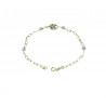 bracciale con centrale ritorto e sfere zirconate BR1017G