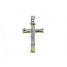 Boxed man cross pendant C1488BG