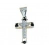 Double plate cross pendant C1511B