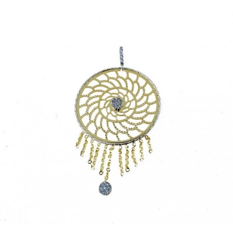 Pendentif cercle stylisé P3076BG