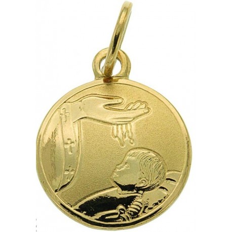 Pendentif médaille de baptême C2677G