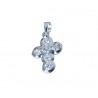 Cross pendant with cubic zirconia C1334B