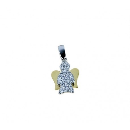 Pendentif ange avec zircone cubique C1418BG