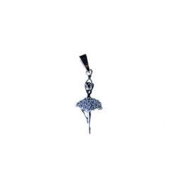 Pendentif ballerine zircon P2790B