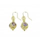 Boucles d'oreilles crochet pierres O2175G